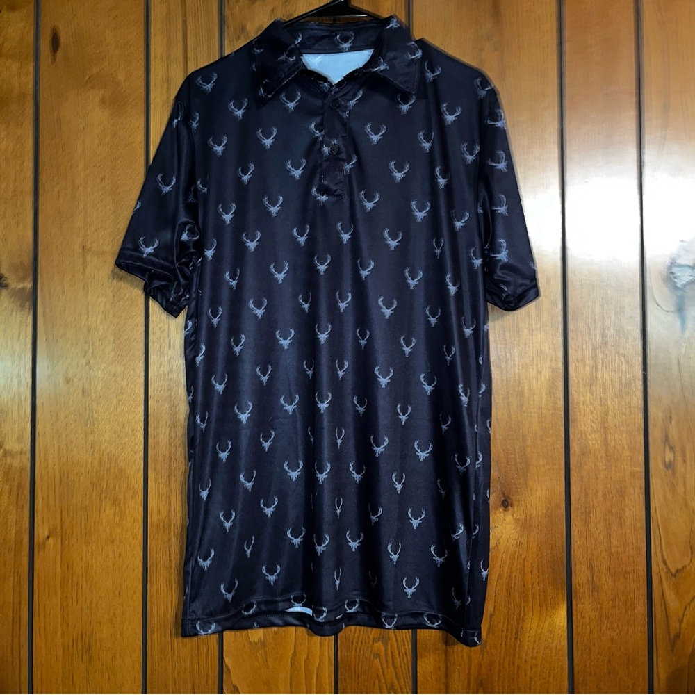 Black Patterned Men's Shirt